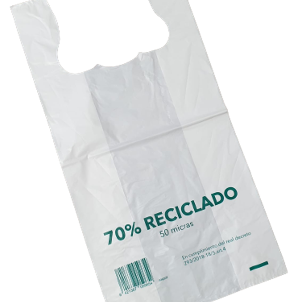 imagen del producto SACO BOLSA CAMISETA 70% RECICLABLE 50X60